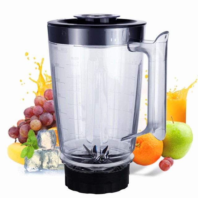 High Quality Electric Glass Jar Blender with Stainless Steel Blade Plastic Construction Food Mixer Spare Part Household Use