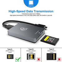 CF express-lector de tarjetas tipo a, adaptador USB 3,1 Gen2 de 10Gbps para Windows XP con Cable para SLR