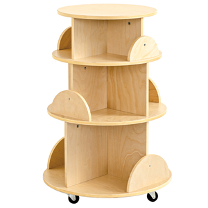 Étagère à livres rotative <span class=keywords><strong>pour</strong></span> enfants en contreplaqué de bouleau massif à 3 niveaux, écologique, mobilier moderne <span class=keywords><strong>pour</strong></span> la chambre d'enfant - Product Image 5