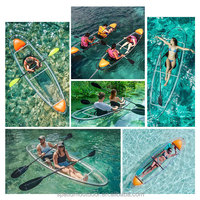 Spatium 2025 Kayak transparent individuel en gros, kayak de pêche transparent, bateaux à rames transparents, canoë/kayak transparent à vendre