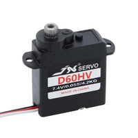 Servomoteur JX Servo Extreme PDI-D60HV à engrenages entièrement métalliques haute vitesse. Micro-moteur servo pour avion modèle à ailes battantes à voilure fixe