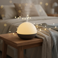 Diffuseur d'arômes ultrasonique, humidificateur d'huiles essentielles, USB, faible bruit, 7 lumières LED changeantes de couleur, minuterie, respectueux de l'environnement, hôtel