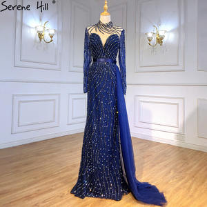 navy blue evening gown 