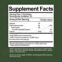 OEM Aloe Vera Nahrungsergänzungsmittel Verdauungs- und Immungesundheit Gummibärchen Aloe Vera Extrakt Kräuter-Aloe-Vera-Gummis Maßgeschneiderte Formel