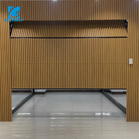 Moderne automatische onzichtbare aluminiumlegering verticale lamellen grill hek garage thermische isolatie elektrische zijdelingse opening sectionaal