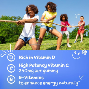 Integratori Alimentari per il Supporto Immunitario dei Bambini, Caramelle Gommose Aromatizzate con Vitamina <span class=keywords><strong>C</strong></span>, Vitamine del Gruppo B e D, Gusto Frutta Fantastica - Product Image 4