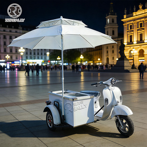 Chariot de vente ambulante électrique à <span class=keywords><strong>prix</strong></span> d'usine pour glaces et boissons froides, chariot italien à pousser pour sucettes glacées - Product Image 5