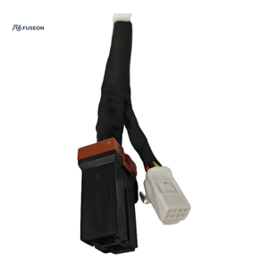 Faisceau de câblage de commande de châssis automobile multi-connecteurs marron noir rose, faisceau de câblage personnalisé OEM 12V 24V - Product Image 3