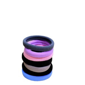 High Elastic Hair Tie Mixed Color Large Black Small Casual Knitting Silk Headdress - Product Image 3