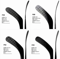 Tongkat Hoki Profesional Ringan Ergonomis Satu Bagian dari Serat Karbon Canggih P92 P88 Pm9 P02 P91a P28 P29