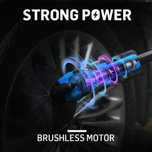 Vertak 20V bürstenloser Motor boden wäscher, elektrischer Leistungs reiniger mit Wäscher kopf für Fliesen-, Holzboden-und Terrassen reinigung - Product Image 5