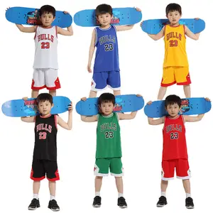 Sport training latest kids and infants american basketball uniform sets suppliers