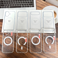 Étui de téléphone magnétique transparent en PC et TPU de haute qualité GSCASE pour iPhone 18 17 Plus 16 Pro 16 Pro Max et Samsung A55
