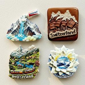Aimants de réfrigérateur créatifs en résine personnalisés, motifs Train du Cygne <span class=keywords><strong>Suisse</strong></span> Zurich, souvenirs de voyage, vente en gros - Product Image 3