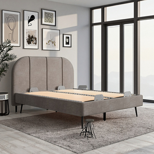 Bán buôn Hiện Đại Nữ Hoàng Kích thước 180*200 hộp mùa xuân giường với nệm nóng thép có thể điều chỉnh gỗ bảng tính năng - Product Image 5