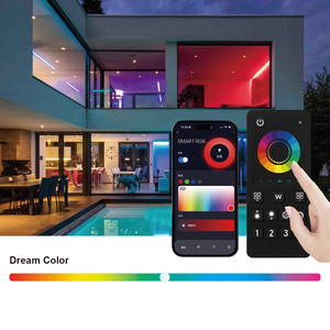 Aipin c214z ZigBee lưới nhóm Sync tuya thông minh Multi-Zone <span class=keywords><strong>RGB</strong></span> LED Strip ánh sáng PWM điều khiển 36V <span class=keywords><strong>48V</strong></span> thay đổi màu sắc từ xa dimmer - Product Image 2