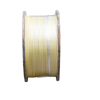 Fil de cuivre/aluminium monofilament recouvert de film en fibre de verre double, fil solide pour enroulement de transformateur