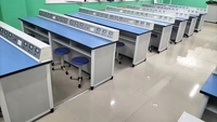 Ensemble de bureau et de chaise pour bureau d'étudiant universitaire mobilier primaire tables de classe en gros appareils de laboratoire pour l'école