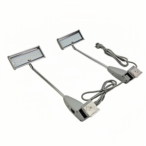 Kit d'éclairage portable pour stand d'exposition avec bras long LED 25W 3000K/4000K/6500K et câble connectable - Product Image 1