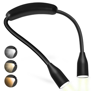 Giáng Sinh Quà Tặng Hot Bán 3 Màu 9 Mức Độ Thay Đổi Độ Sáng USB Có Thể Sạc Lại Tay Di Động Miễn Phí Đa Góc Cổ Ôm Đèn Đọc Sách - Product Image 1