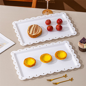 Soporte de Plástico Blanco Europeo de 3 Niveles para Frutas, Dulces, Pasteles y Postres, Ideal para Bodas, Hoteles y Mesas de Café - Product Image 4