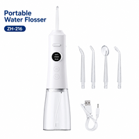 300ML Kabelloser IPX7 Wasserdichter Mundduschen-Irrigator Tragbarer Wiederaufladbarer 3-Modus Elektrischer Zahnreiniger Wasserflosser für Zähne
