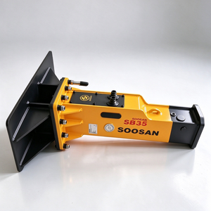 Rompedor Hidráulico Silencioso Tipo Caja SOOSAN SB35, Accesorio para Minicargadora de 3-6 Toneladas, Retroexcavadora, 1 Año de Garantía - Product Image 1