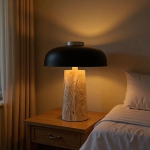 Mushroom Shape Stone <b>Night</b> <b>Light</b> Led Touch Control Rechargeable Bedroom Ambient <b>Light</b> Portable Warm White - Product Image 1