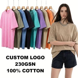 เสื้อยืดโอเวอร์ไซส์สไตล์วินเทจผ้าฝ้าย 100% น้ำหนัก 230GSM สกรีนโลโก้ตามสั่ง สตรีทแวร์ ยูนิเซ็กส์ สั่งขั้นต่ำ 30 ตัว - Product Image 2