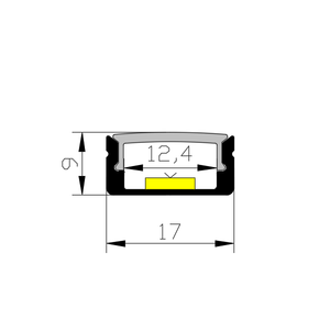 Profilé linéaire à angle droit pour montage en surface avec diffuseur en PC pour décoration murale, plafond, <span class=keywords><strong>coin</strong></span> et habillage de bande lumineuse linéaire pour toute la maison - Product Image 5