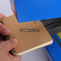 Agrafeuse pneumatique semi-automatique de livre pour reliure de bureau à tête unique de 2cm d'épaisseur 200 feuilles