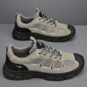 Zapatos Deportivos de Alta Calidad <span class=keywords><strong>para</strong></span> <span class=keywords><strong>Hombre</strong></span>, Transpirables, de Malla, Duraderos, Antideslizantes, con Suela Gruesa y Diseño de Cordones, <span class=keywords><strong>para</strong></span> Actividades Deportivas de Verano-Otoño - Product Image 4