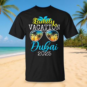 T-shirt pour Vacances en Famille à Dubaï 2025 – Design de Voyage en Groupe - Product Image 3