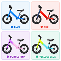 Vélo d'équilibre 2-en-1 sans pédales pour enfants, style voiture, 12/14 pouces, 3 étapes, pour enfants de 2 à 6 ans, fabriqué en Chine