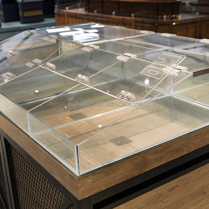 ชั้นวางของซูเปอร์มาร์เก็ตแบบเป็นชั้นทำจากไม้น้ำหนักเบาสำหรับวางอาหารและขนม - Product Image 5