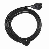 Kabel Daya Heavy Duty NEMA 5-15P ke IEC 60320 C13 Bersertifikasi UL, Tembaga Murni SJT 14AWG, 15A