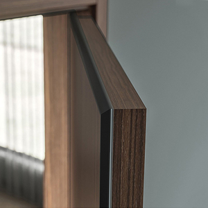 Venta caliente residencial de alta calidad losa casas económicas puerta cama personalizada clásico conjunto de puerta principal diseño puertas dobles de madera - Product Image 4