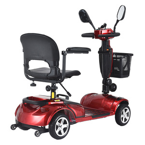Four-Wheeled Electric Folding <b>Scooter</b> 24V 20AH <b>Battery</b> 15Mph Speed 20KM Range Aluminum Alloy <b>For</b> Elderly And Disabled <b>Mobility</b> - Product Image 2
