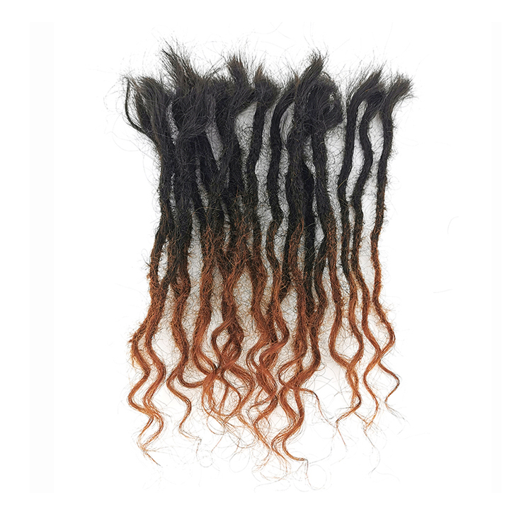 [KAMA Dreads] Dread Locs Extension Human Hair Crochet Sisterlock Tools Dreadlocks With Curly End for Women/girls Detail Section 5