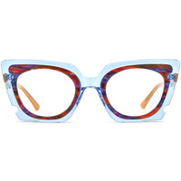 Nouveau Acétate Multicolore Optique Cadre Marque Designer Transparent Lunettes Cadre Myopie Optique Prescription Lunettes