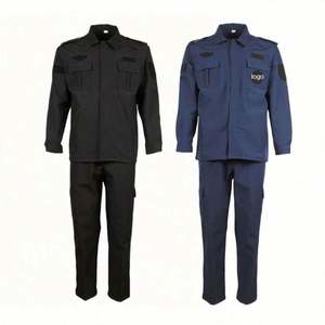 Nouvel ensemble d'uniformes de sécurité bleu marine pour la Chine : tenue formelle de garde (haut et pantalon) - Product Image 6