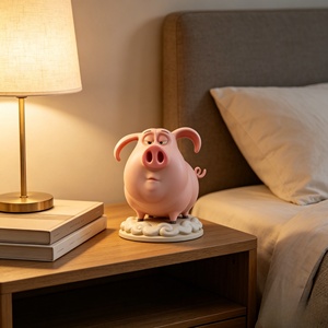 Figura Decorativa Moderna Personalizable BZY para el Hogar, Linda Figura de Resina de Cerdito Volador para la Habitación de <span class=keywords><strong>los</strong></span> Niños - Product Image 4