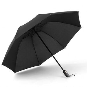 Sombrilla Moderna Totalmente Automática, Grande, con Revestimiento Negro Grueso, Portátil, con Mango Pequeño Dorado, para Protección Solar - Product Image 5