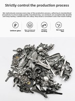 Accessoires décoratifs pour bottes femme : Boucles à clip style punk avec strass et fleurs, incrustées de diamants, vente directe usine