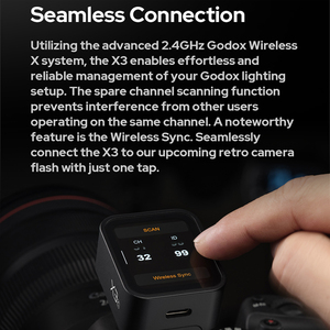 Flash Wireless X3 con TTL ad Alta Velocità, Misurazione Automatica Sincronizzata, Schermo OLED Touch ad Alta Definizione - Product Image 5