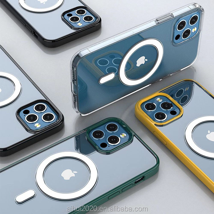Бесплатный образец Mag, безопасные противоударные прозрачные чехлы для телефонов, чехол Magsafes, чехол для сотового телефона iPhone 11 12pro Max 13Pro, чехол