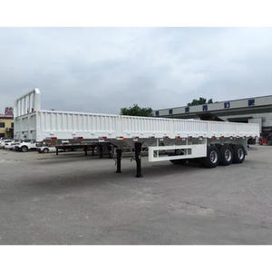 3 <span class=keywords><strong>essieux</strong></span> plate-forme rideau de chute paroi latérale Cargo Buffet ouvert semi-<span class=keywords><strong>remorque</strong></span> avec <span class=keywords><strong>porte</strong></span> arrière - Product Image 4