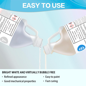 Tùy Chỉnh Nhanh Chóng Chữa Bệnh 1A:1B Nhựa <span class=keywords><strong>Polyurethane</strong></span> Trắng Lỏng Đúc Nhựa Cho Nguyên Mẫu Mô Hình Trang Trí Đồ Trang Sức Đúc - Product Image 3