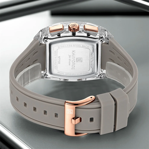 NAVIFORCE, reloj deportivo para hombre, marca superior, cronógrafo de lujo, fecha, Original reloj de pulsera, correa de silicona, reloj de cuarzo para hombre 7105 - Product Image 5