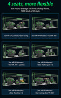Play station 5 VR Machine Fabricant Réalité Virtuelle 9D Magic Simulator Machine 4 Sièges 360 UFO VR Game Machine VR Star Space